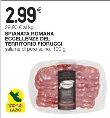 SPIANATA ROMANA ECCELLENZE DEL TERRITORIO FIORUCCI