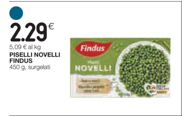 Piselli Novelli Findus