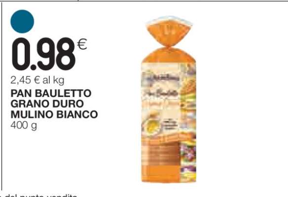 Pan Bauletto Grano Duro Mulino Bianco