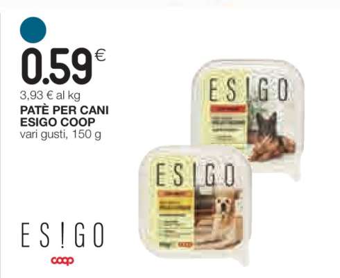 PATÈ PER CANI ESIGO COOP