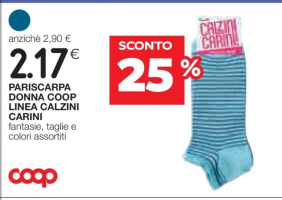 PARISCARPA DONNA COOP LINEA CALZINI CARINI