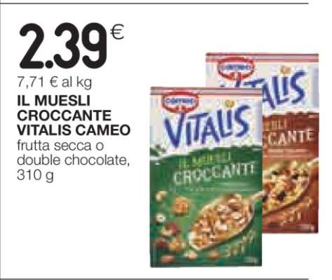 IL MUESLI CROCCANTE VITALIS CAMEO