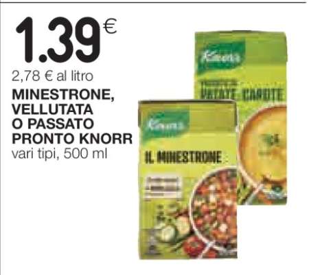 MINESTRONE, VELLUTATA O PASSATO PRONTO KNORR