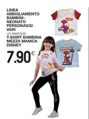 T-SHIRT BAMBINA MEZZA MANICA DISNEY