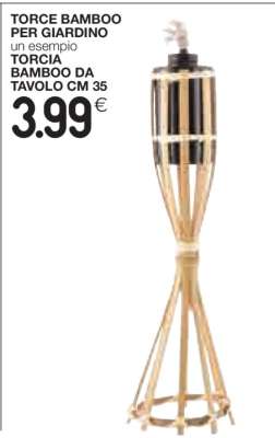 TORCE BAMBOO PER GIARDINO