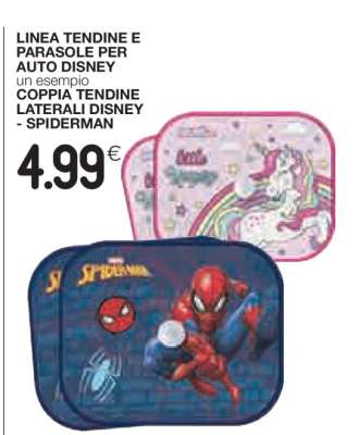 COPPIA TENDINE LATERALI DISNEY - SPIDERMAN