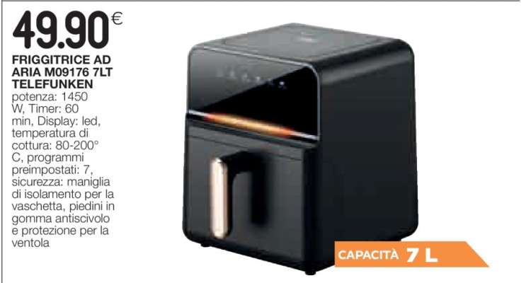 FRIGGITRICE AD ARIA M09176 7LT TELEFUNKEN