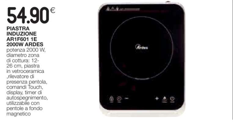 PIASTRA INDUZIONE ARI1601 1E 2000W ARDES