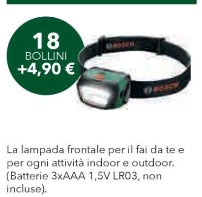Lampada frontale Bosch