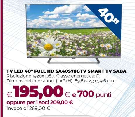 TV LED 40" FULL HD SA40S78GTV SMART TV SABA