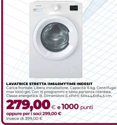 LAVATRICE STRETTA IM640MYTIME INDESIT