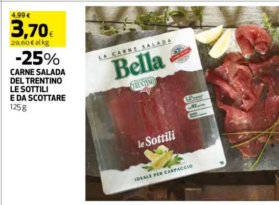 Bella Carne Salada del Trentino Le Sottili e da Scottare