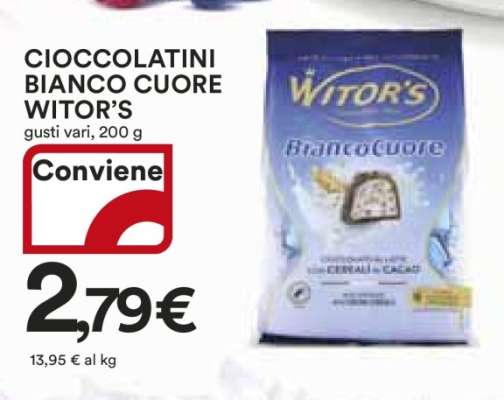 CIOCCOLATINI BIANCO CUORE WITOR’S