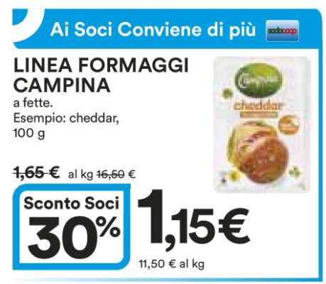 LINEA FORMAGGI CAMPINA