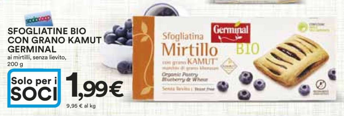 SFOGLIATINE BIO CON GRANO KAMUT GERMINAL