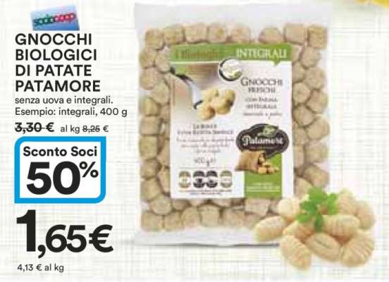 GNOCCHI BIOLOGICI DI PATATE PATAMORE
