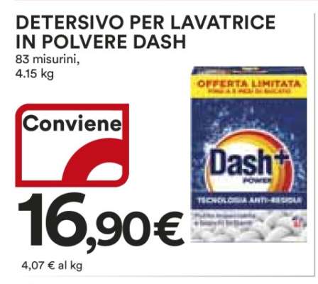 Detersivo per lavatrice in polvere Dash
