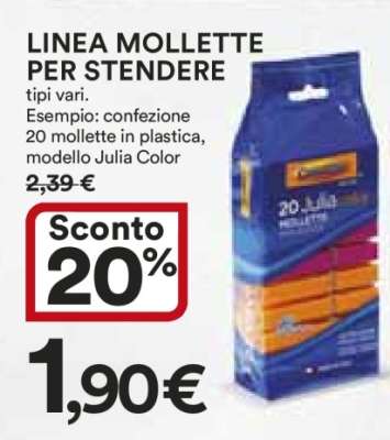 LINEA MOLLETTE PER STENDERE