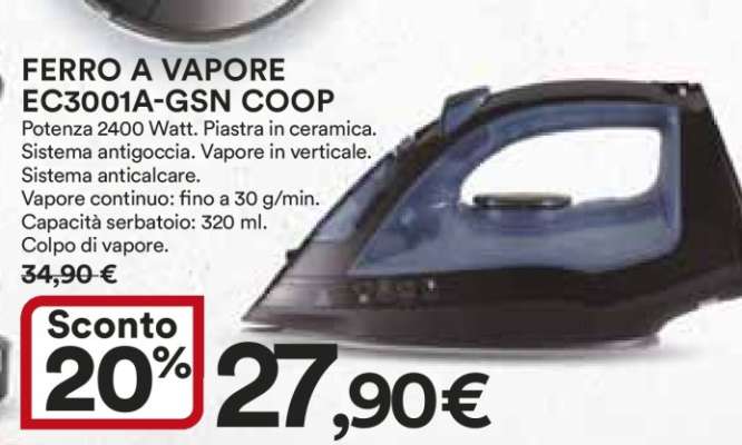 FERRO A VAPORE EC3001A-GSN COOP