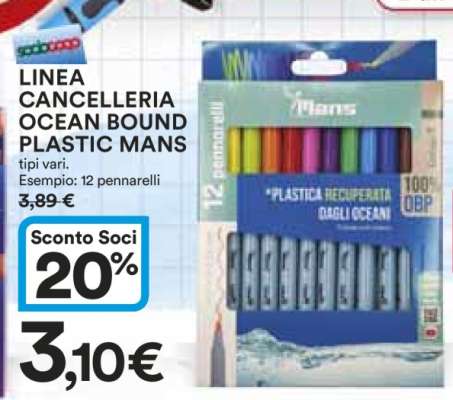 LINEA CANCELLERIA OCEAN BOUND PLASTIC MANS