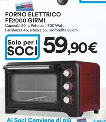 FORNO ELETTRICO FE2000 GIRMI