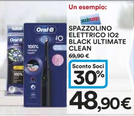 SPAZZOLINO ELETTRICO IO2 BLACK ULTIMATE CLEAN