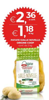 PATATE GIALLE NOVELLE ORIGINE COOP