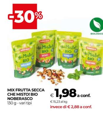MIX FRUTTA SECCA CHE MISTO! BIO NOBERASCO