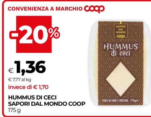 HUMMUS DI CECI SAPORI DAL MONDO COOP