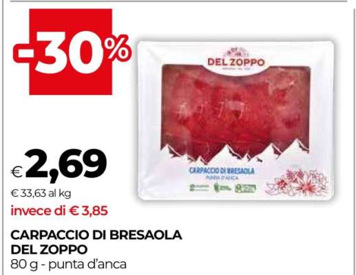 CARPACCIO DI BRESAOLA DEL ZOPPO