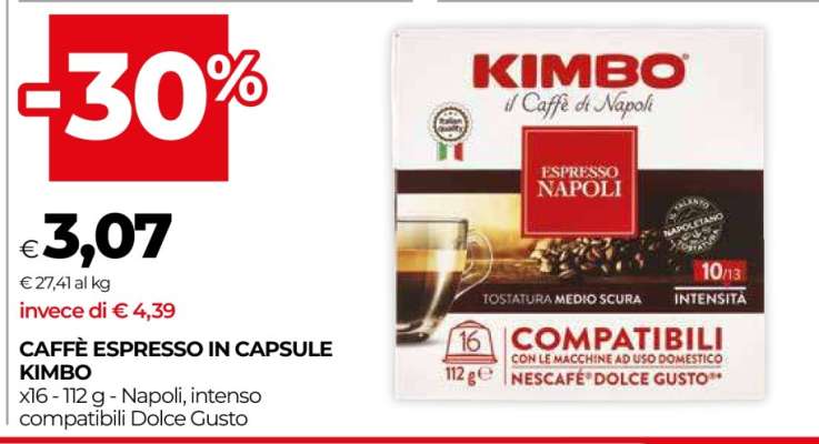CAFFÈ ESPRESSO IN CAPSULE KIMBO