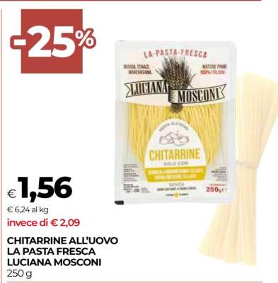 CHITARRINE ALL'UOVO LA PASTA FRESCA LUCIANA MOSCONI
