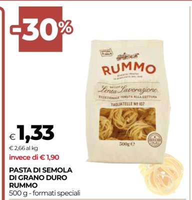 Pasta di Semola di Grano Duro Rummo