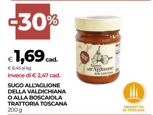 SUGO ALL’AGLIONE DELLA VALDICHIANA O ALLA BOSCAIOLA TRATTORIA TOSCANA