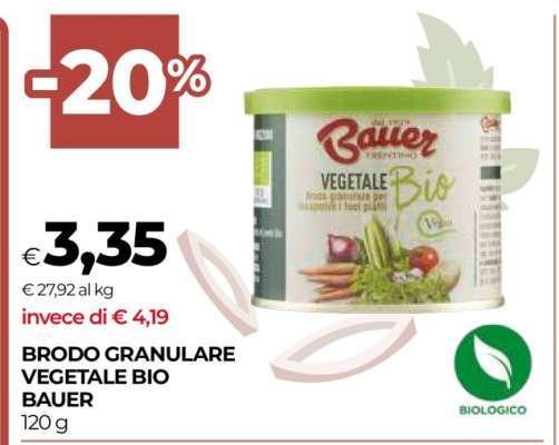 BRODO GRANULARE VEGETALE BIO BAUER