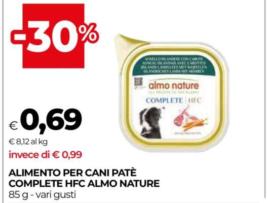 ALIMENTO PER CANI PATÈ COMPLETE HFC ALMO NATURE