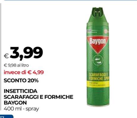 INSETTICIDA SCARAFAGGI E FORMICHE BAYGON