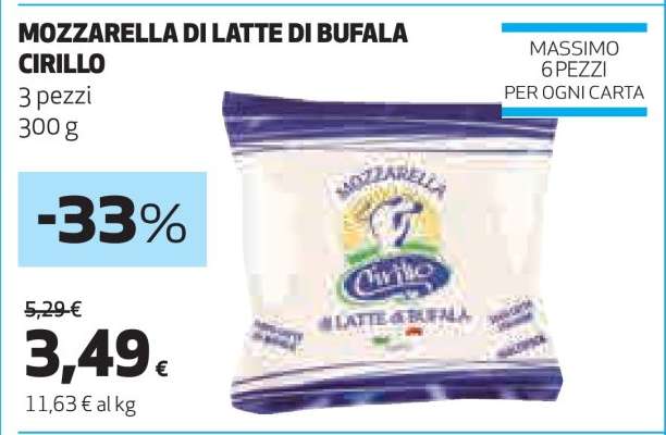 MOZZARELLA DI LATTE DI BUFALA CIRILLO