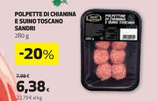 POLPETTE DI CHIANINA E SUINO TOSCANO SANDRI