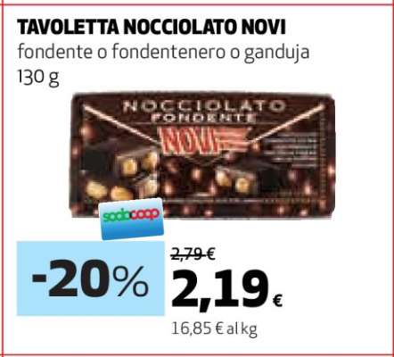 Tavoletta Nocciolato Novi