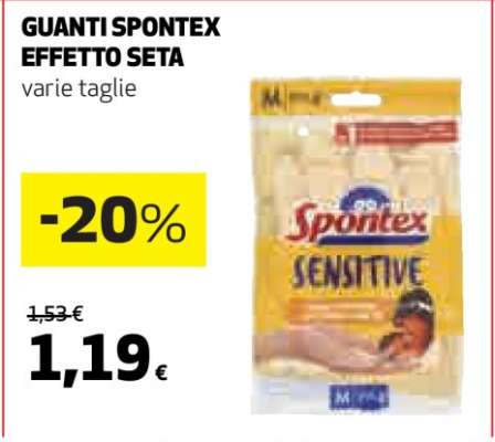 GUANTI SPONTEX EFFETTO SETA