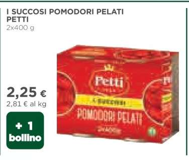 I SUCCOSI POMODORI PELATI PETTI