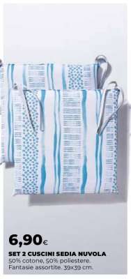 SET 2 CUSCINI SEDIA NUVOLA