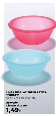 LINEA INSALATIERE PLASTICA "FROSTY"