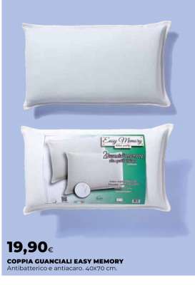 COPPIA GUANCIALI EASY MEMORY