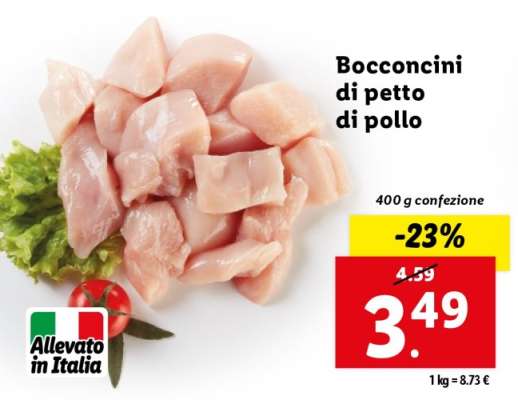 Bocconcini di petto di pollo
