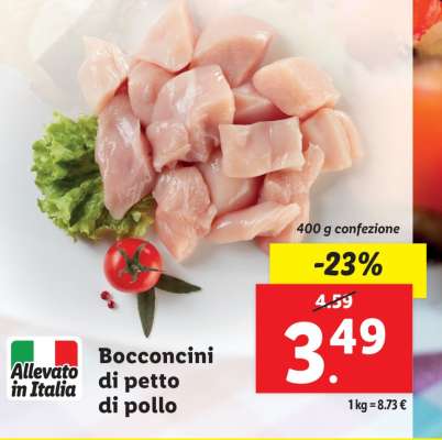 Bocconcini di petto di pollo