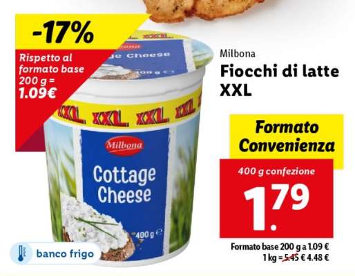 Milbona Fiocchi di latte XXL