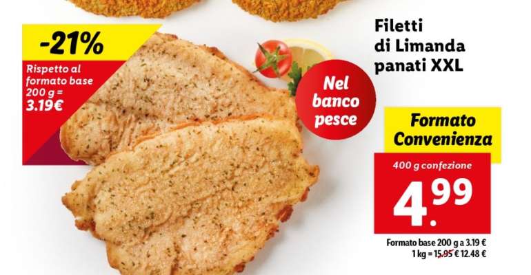 Filetti di Limanda panati XXL