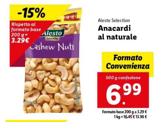 Alesto Selection Anacardi al naturale
